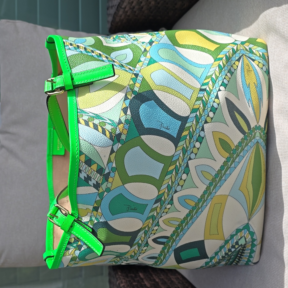 Emilio Pucci Leather Tote